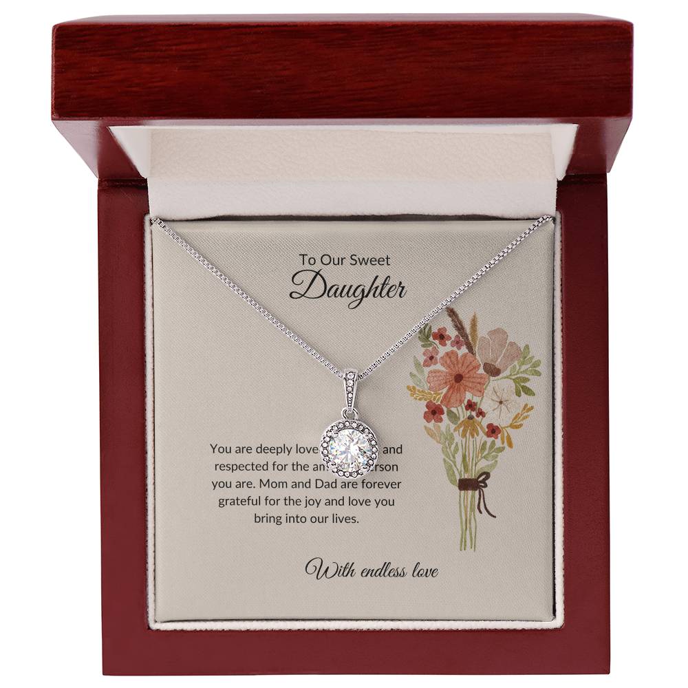 To My sweet Daughter - Eternal Hope Necklace | A Heartfelt Gift For Daughter