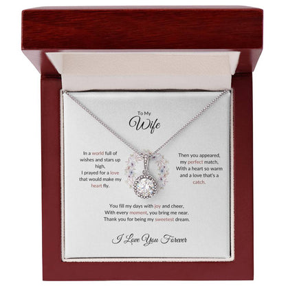 To My Wife, The Woman I Prayed For | Heartful Necklace Gift for Wife