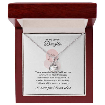 To My Daughter Meaningful Necklace Gift of Love and Inspiration | Perfect for Any Occasion