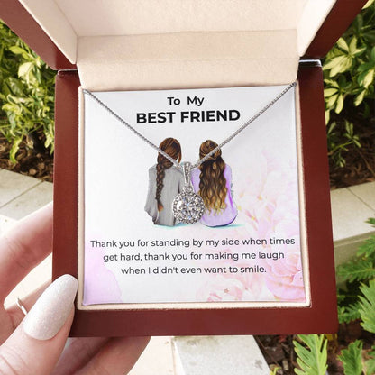 To My Bestie Thank You - Eternal Hope Necklace | Friendship Gift