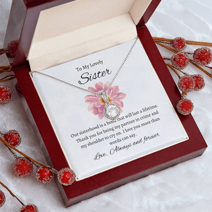 To My Beautiful Sister – Eternal Hope Necklace | A Timeless Gift For A Cherished Sister