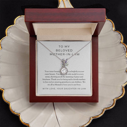 To My Beloved Mother-in-law, Eternal Hope Necklace | Mother-in-law Gift |