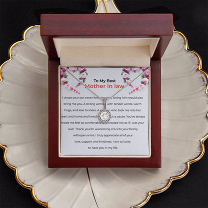 To The Best Mother-in-law, Eternal Hope Necklace | Mother-in-law Gift