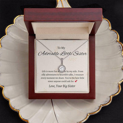 To My Sweet Adorable Little Sister – Eternal Hope Necklace | A Heartfelt Gift to Inspire  Little Sister