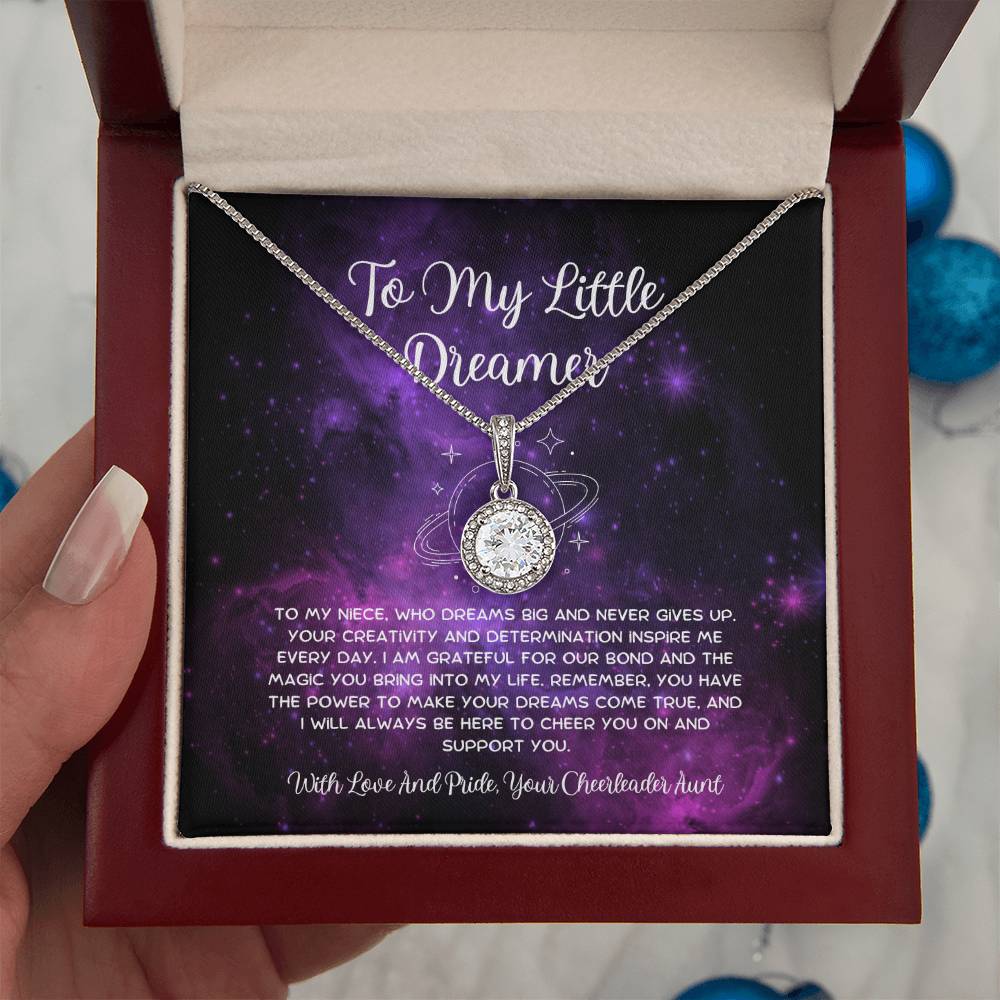 To My Little Dreamer - From Aunt to Niece Eternal Hope Necklace - SOUVMOUR