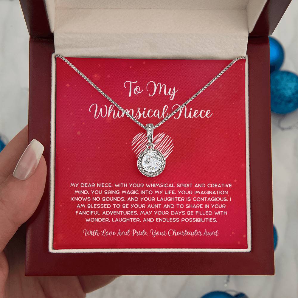 To My Whimsical Niece - From Aunt to Niece Eternal Hope Necklace - SOUVMOUR