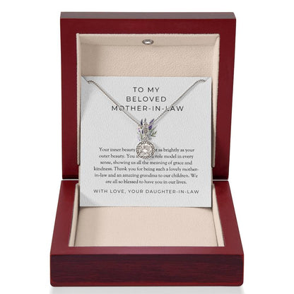 To My Beloved Mother-in-law, Eternal Hope Necklace | Mother-in-law Gift |