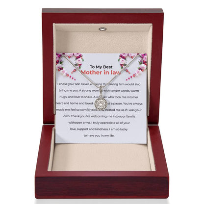 To The Best Mother-in-law, Eternal Hope Necklace | Mother-in-law Gift