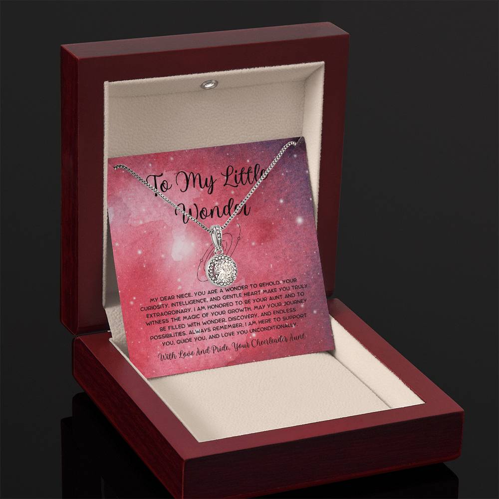 To My Little Wonder - From Aunt to Niece Eternal Hope Necklace - SOUVMOUR