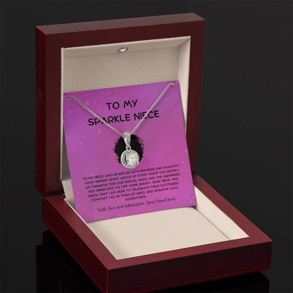 To My Sparkle Niece - From Aunt to Niece Eternal Hope Necklace - SOUVMOUR