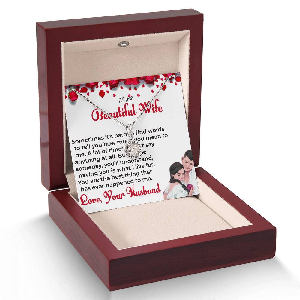 To My Beautiful Wife Special Necklace Gift for Wife | Necklace For Her