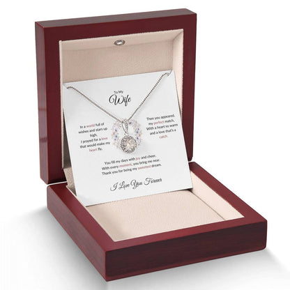 To My Wife, The Woman I Prayed For | Heartful Necklace Gift for Wife