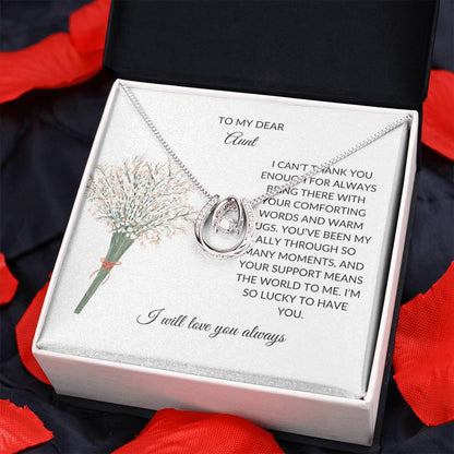 To My Aunt Necklace – Heartfelt Necklace Gift | A Grateful Gift for a Special Aunt - SOUVMOUR