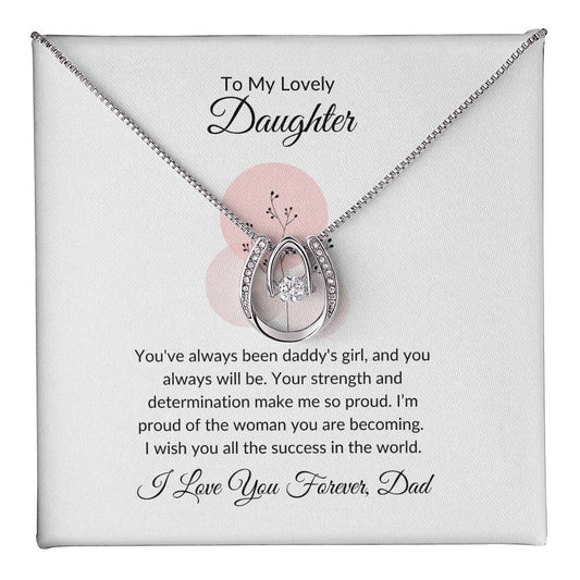 To My Lovely Daughter - Love Necklace | A Cherished Gift of Love and Appreciation