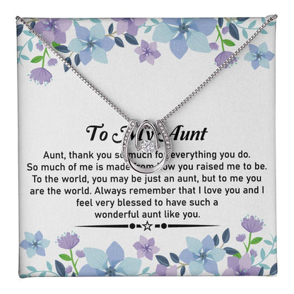 To My Dear Aunt Necklace – Beautiful Pendant | With Love and Thanks for My Amazing Aunt - SOUVMOUR