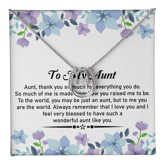To My Dear Aunt Necklace – Beautiful Pendant | With Love and Thanks for My Amazing Aunt - SOUVMOUR