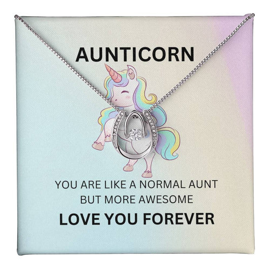 To My Aunticorn – Cute Necklace | A Fun and Grateful Gift for Aunt - SOUVMOUR