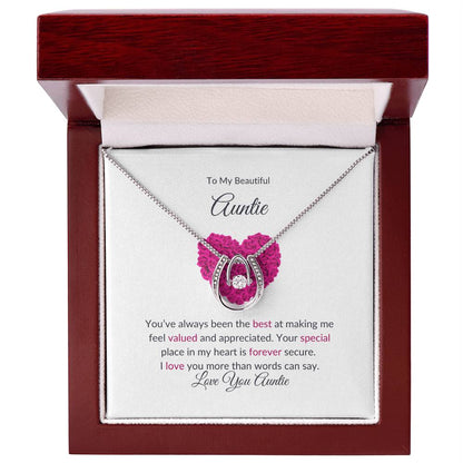 To My Aunt Necklace – Heartfelt Necklace | A Grateful Gift for a Special Aunt - SOUVMOUR
