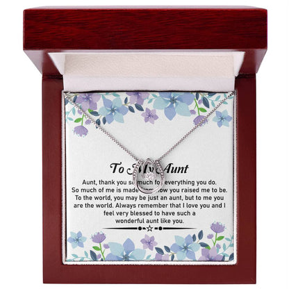 To My Dear Aunt Necklace – Beautiful Pendant | With Love and Thanks for My Amazing Aunt - SOUVMOUR