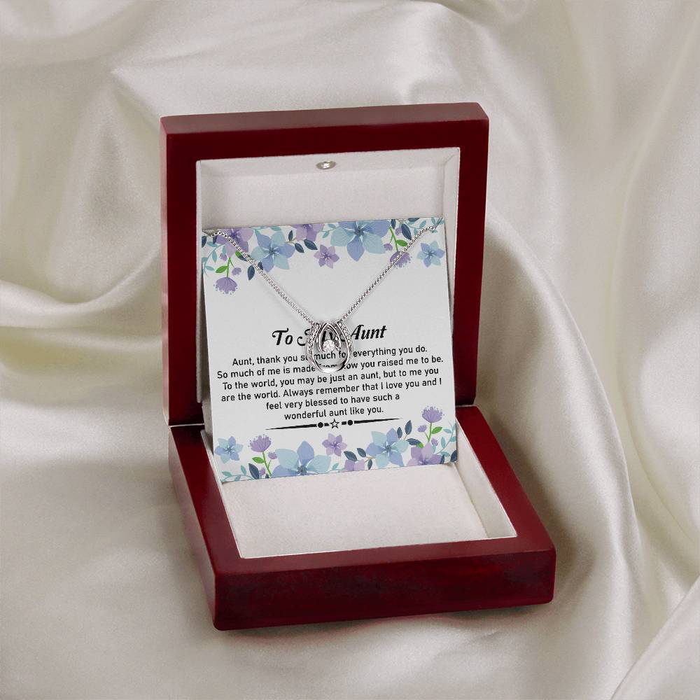 To My Dear Aunt Necklace – Beautiful Pendant | With Love and Thanks for My Amazing Aunt - SOUVMOUR
