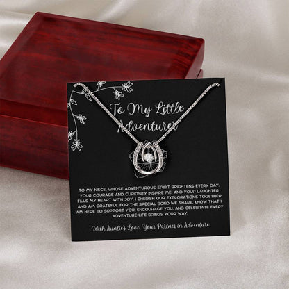 To My Little Adventurer - From Aunt to Niece Lucky In Love Necklace - SOUVMOUR