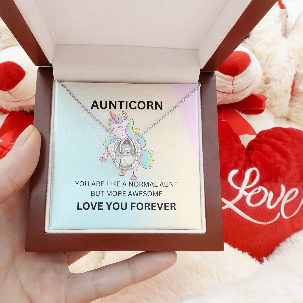 To My Aunticorn – Cute Necklace | A Fun and Grateful Gift for Aunt - SOUVMOUR