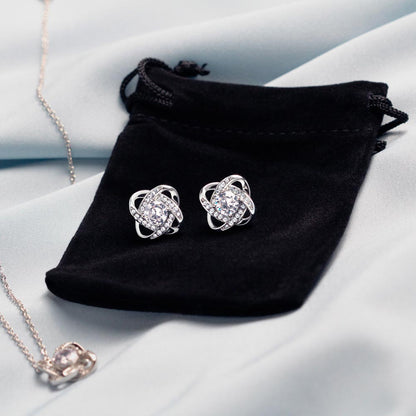 Love Knot Necklace & Earring Set | To My Dearest Goddaughter | A Gift of Endless Love and Support | Goddaughter Gift