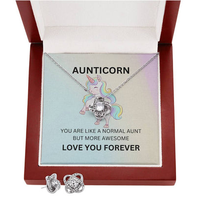 Adorable Aunticorn Necklace Set – A Fun and Loving Gift for the Best Auntie - SOUVMOUR
