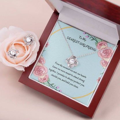 Love Knot Earring & Necklace Set for Her | Perfect Gift for Girlfriend - SOUVMOUR
