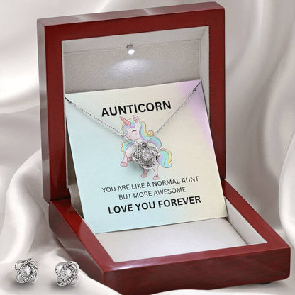 Adorable Aunticorn Necklace Set – A Fun and Loving Gift for the Best Auntie - SOUVMOUR