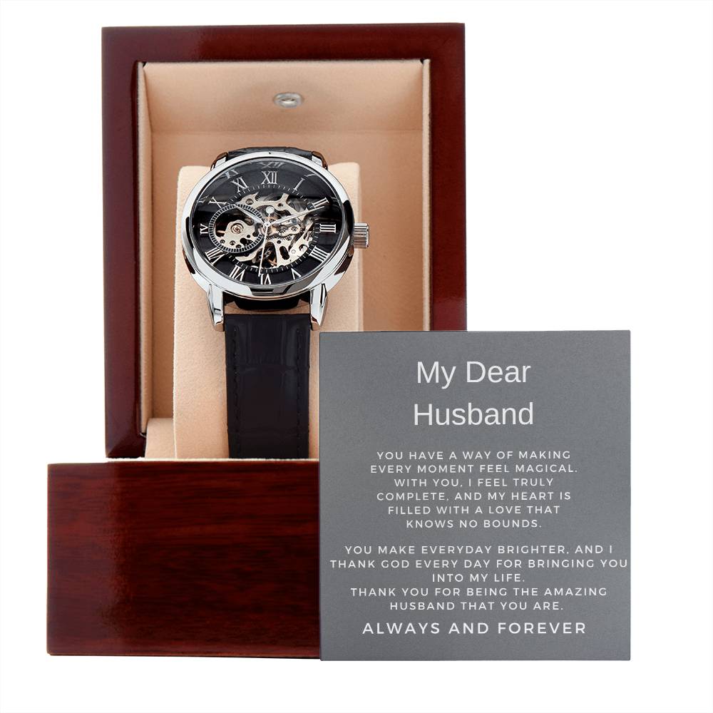To My Man Openwork Watch | Thoughtful Gift for Husband