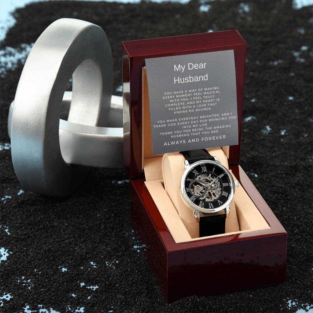 To My Man Openwork Watch | Thoughtful Gift for Husband