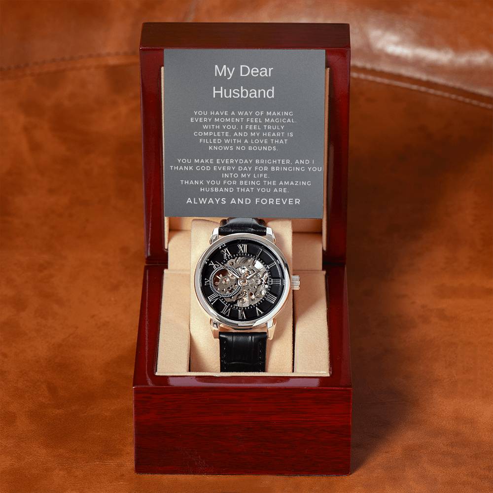 To My Man Openwork Watch | Thoughtful Gift for Husband