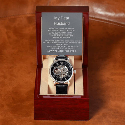 To My Man Openwork Watch | Thoughtful Gift for Husband