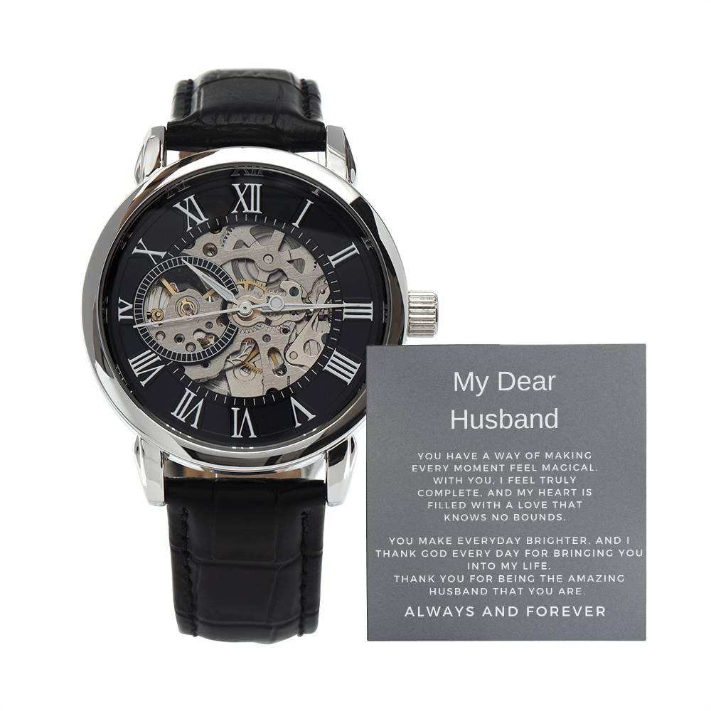 To My Man Openwork Watch | Thoughtful Gift for Husband