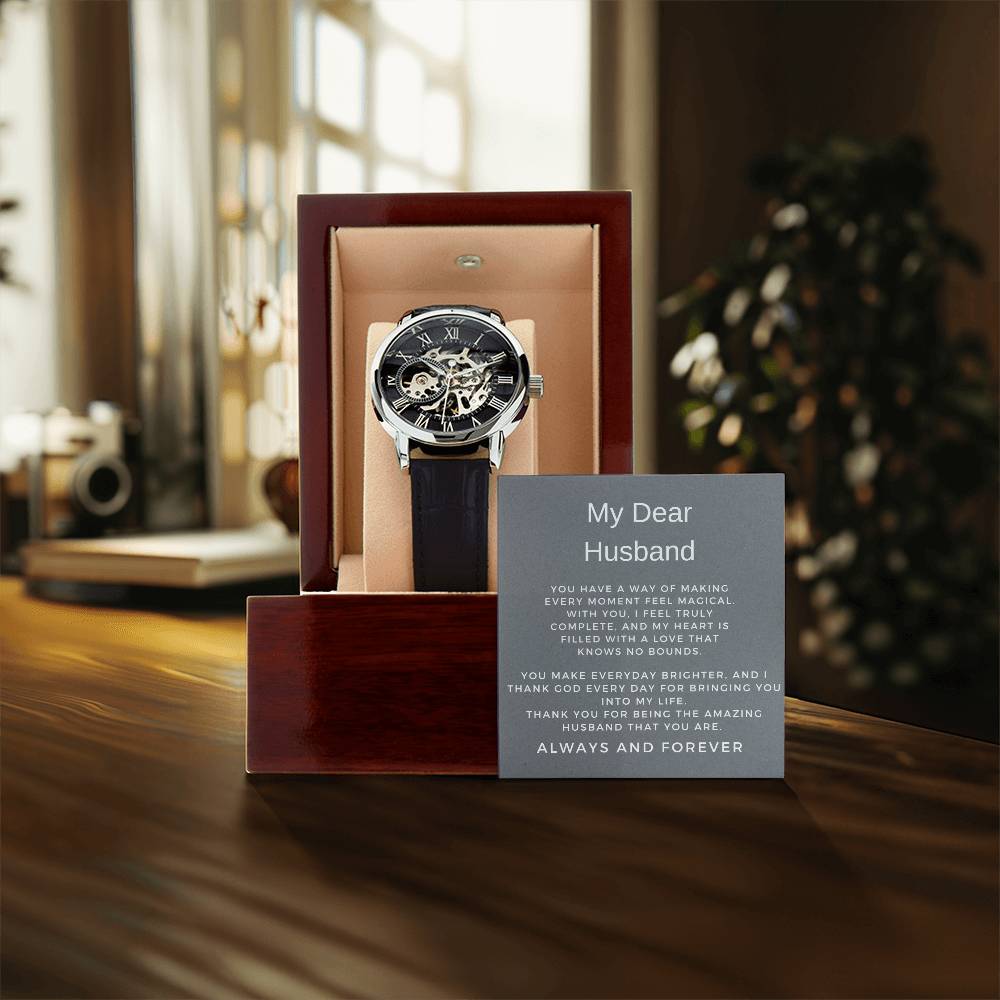 To My Man Openwork Watch | Thoughtful Gift for Husband