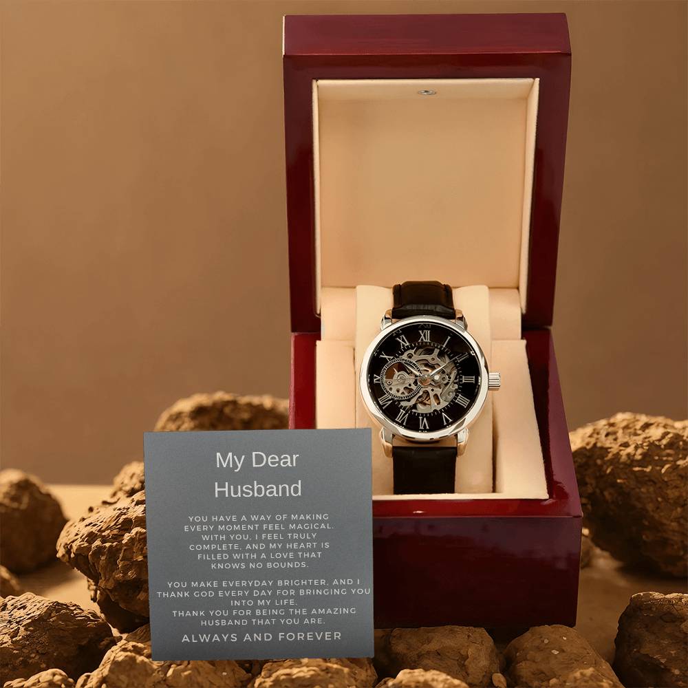 To My Man Openwork Watch | Thoughtful Gift for Husband