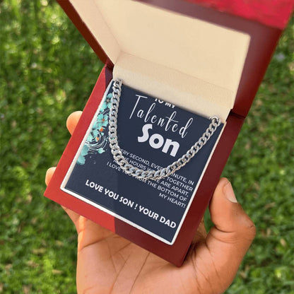 To My Talented Son | Cuban Link Chain Gift from Dad to Son