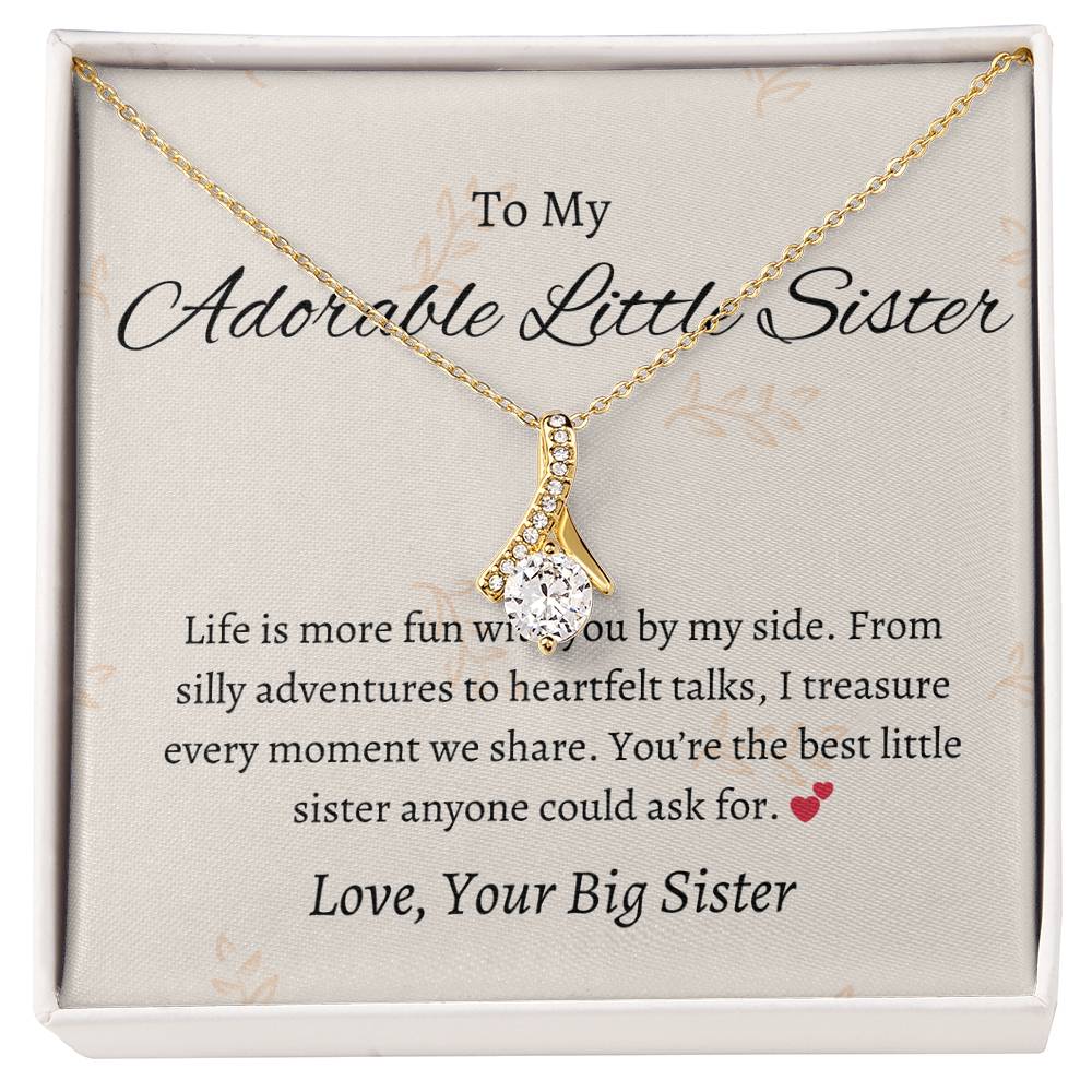 To My Adorable Little Sister Captivating Keepsake To Show Sisterly Love