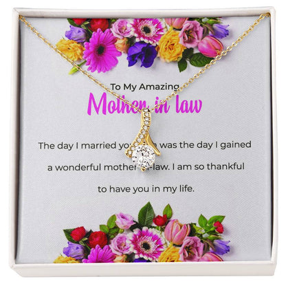 To My Amazing Mother-in-law, Alluring Beauty Necklace | Mother-in-law Gift