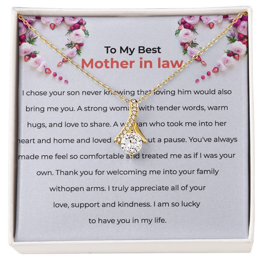 To The Best Mother-in-law, Alluring Beauty Necklace | Mother-in-law Gift