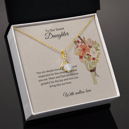 To My Sweet Daughter - Beauty Necklace | A Stunning Gift to Celebrate  Daughter