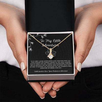 To My Little Adventurer - From Aunt to Niece Alluring Beauty Necklace - SOUVMOUR