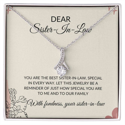To My Dear Sister-in-law Necklace | Eternal Beauty Necklace | Sister-in-Law Gift