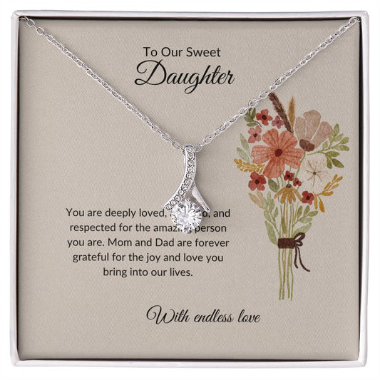 To My Sweet Daughter - Beauty Necklace | A Stunning Gift to Celebrate  Daughter