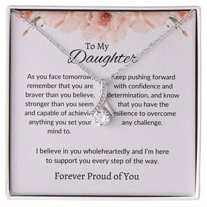 To My Daughter - Beauty Necklace | A Beautiful Gift Reflecting Your Unique Radiance