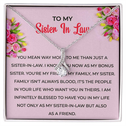 To My Sister-in-law Necklace | Eternal Beauty Necklace | Sister-in-Law Gift