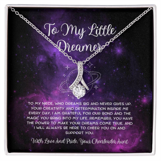 To My Little Dreamer - From Aunt to Niece Alluring Beauty Necklace - SOUVMOUR