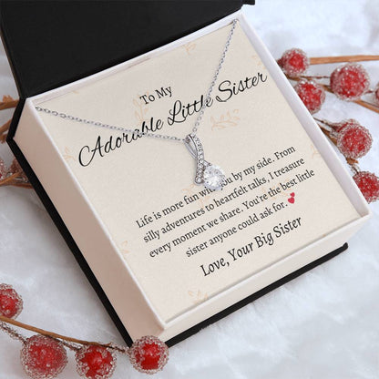 To My Adorable Little Sister Captivating Keepsake To Show Sisterly Love