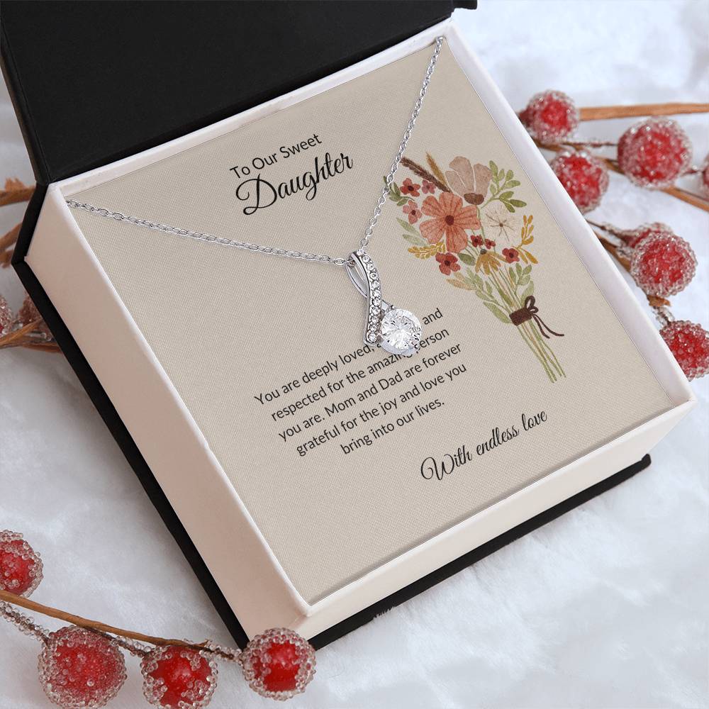 To My Sweet Daughter - Beauty Necklace | A Stunning Gift to Celebrate  Daughter